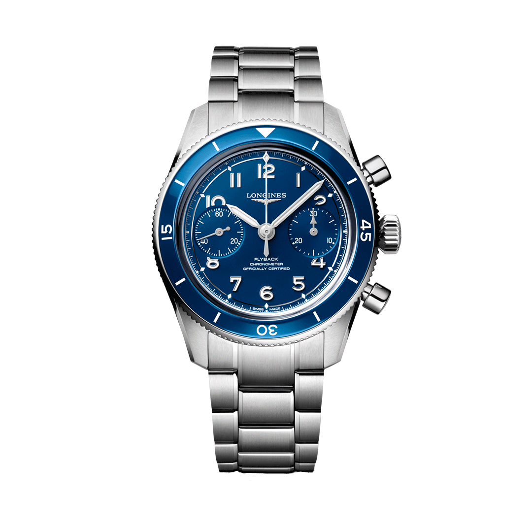 Orologio in acciaio Spirit Pilot Flyback Longines