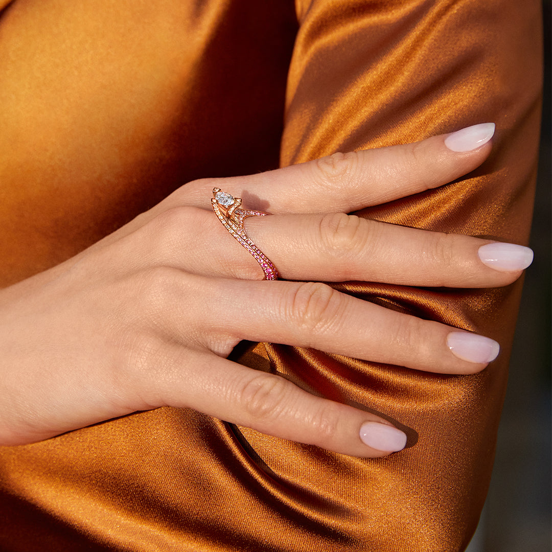 Gioiello in oro rosa Anello Lia Palmiero