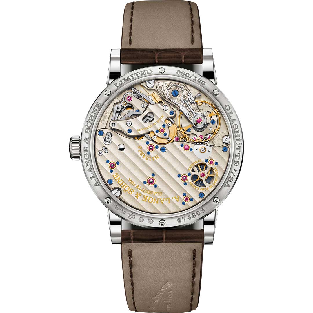 Orologio in oro bianco Richard Lange Jumping Seconds A lange sohene