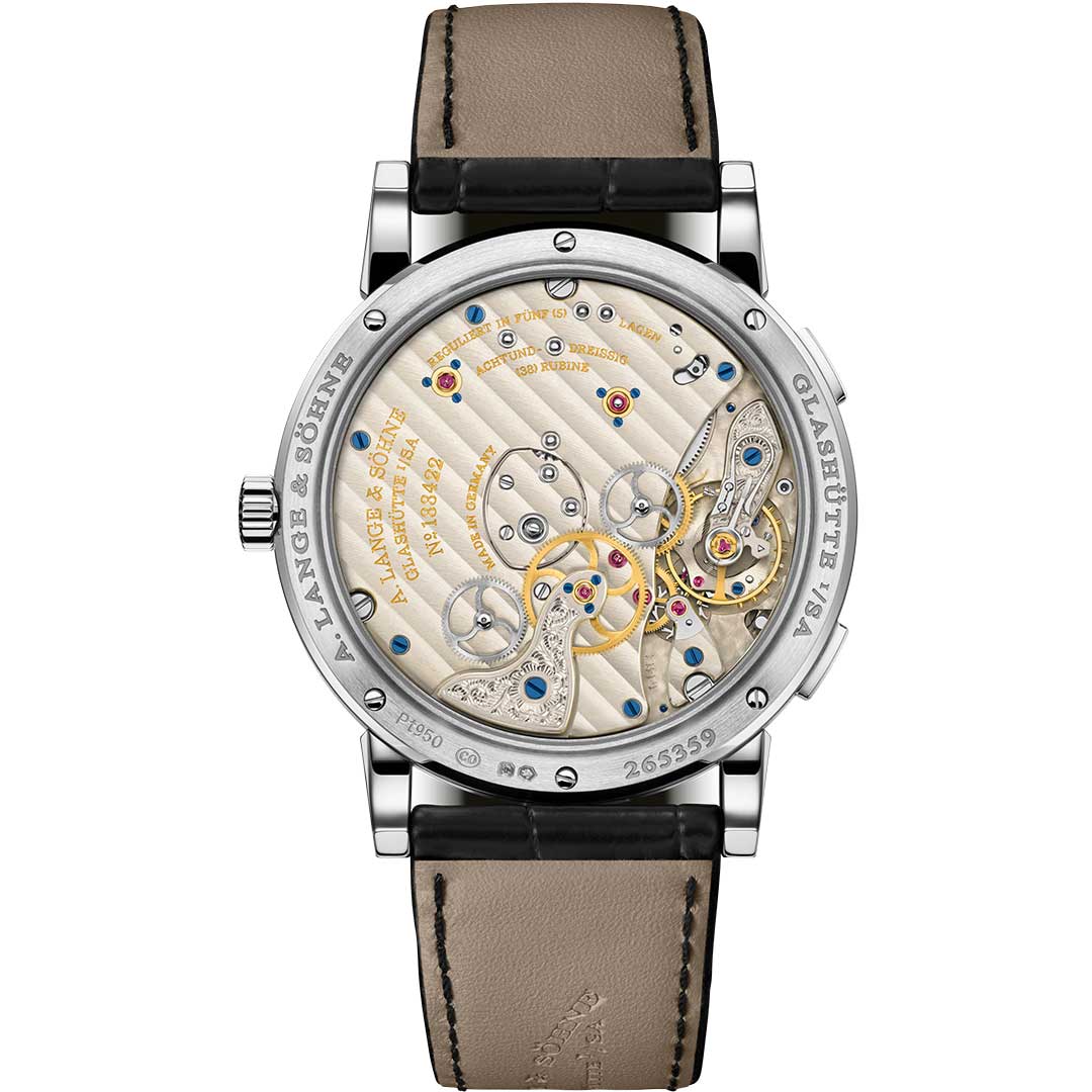 Orologio in platino Lange 1 Time Zone A lange sohene