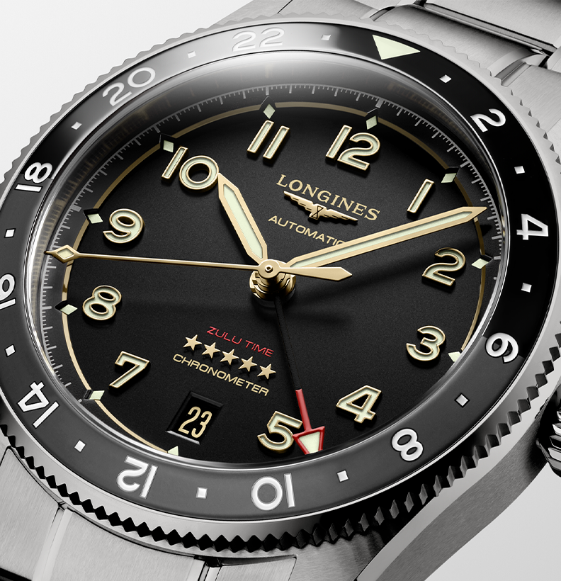 Watch in titanium Spirit Zulu Time Titanium Longines