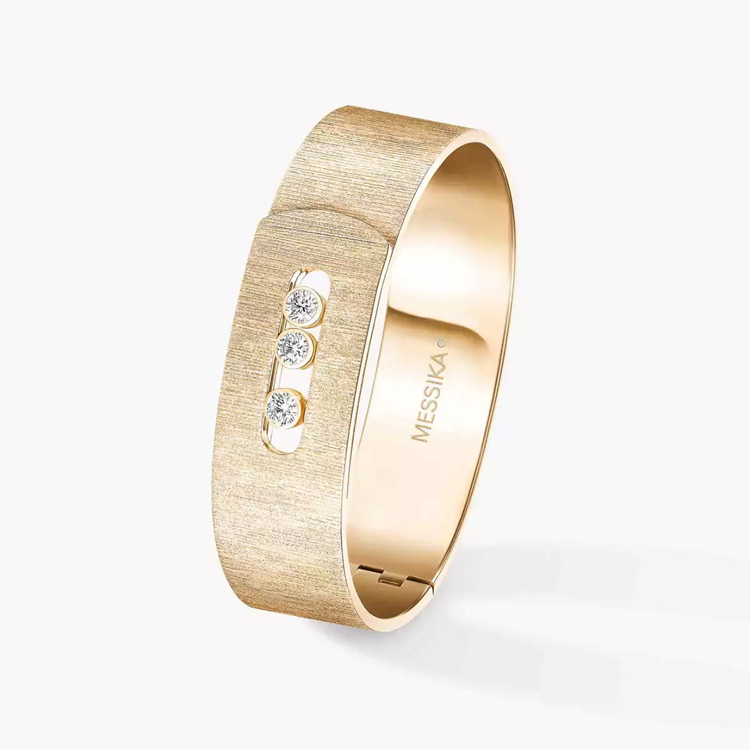 Gioiello in oro giallo Bracciale Move Noa Ciselé MG Messika