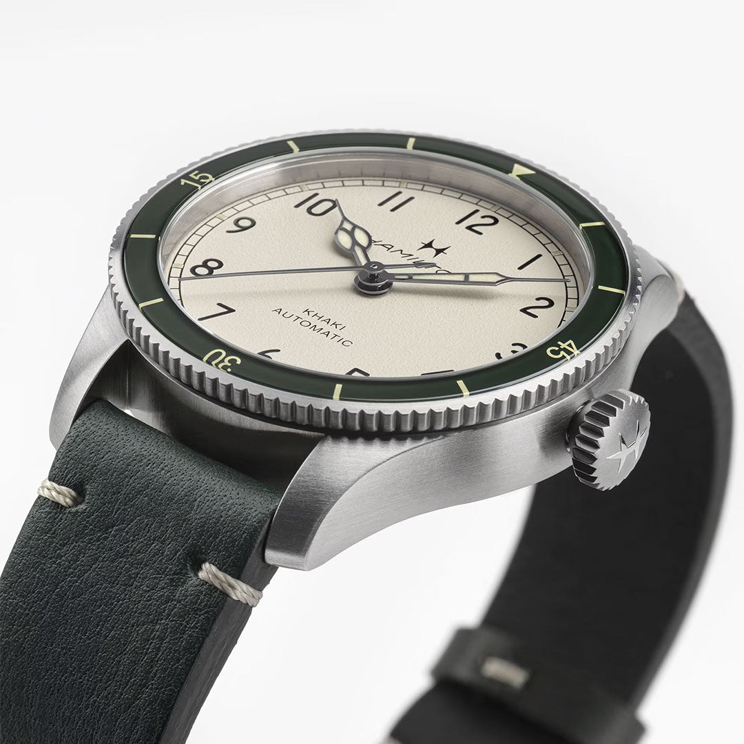 Orologio in acciaio Khaki Aviation Pilot Pioneer Hamilton