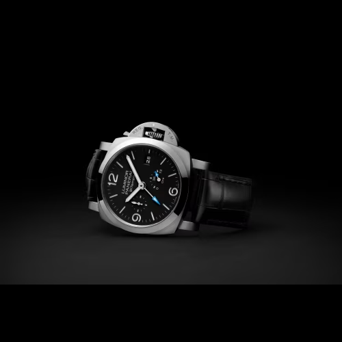 Watch in steel Luminor BiTempo Panerai
