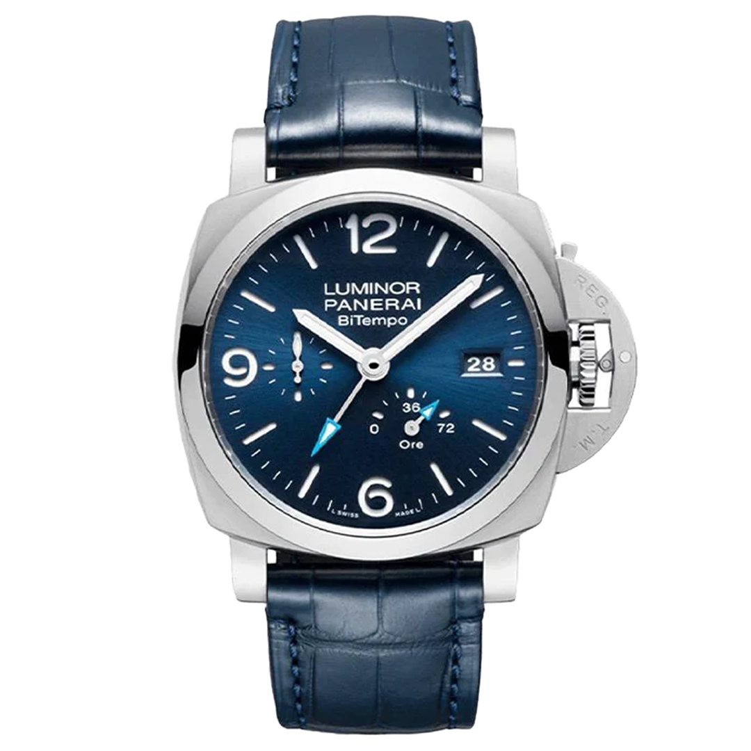 Orologio in acciaio Luminor BiTempo Panerai