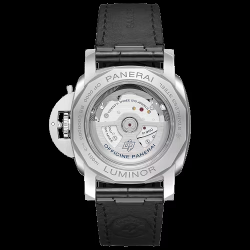 Watch in steel Luminor 40 BiTempo Panerai