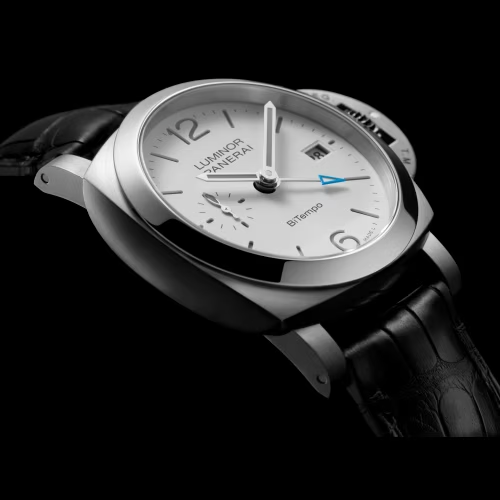 Watch in steel Luminor 40 BiTempo Panerai