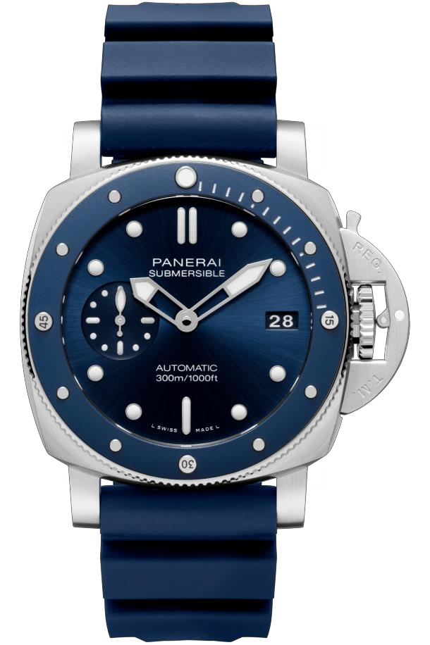 Watch in steel and ceramic Submersible Blu Notte Panerai