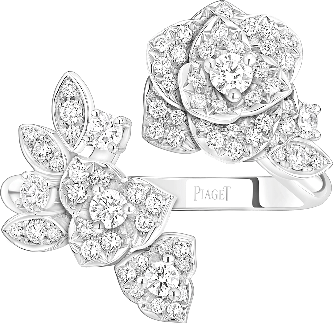 Ring in white gold Rose Ring Piaget