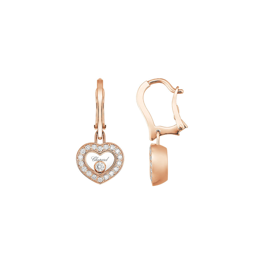 Gioiello in oro rosa Orecchini Happy Diamonds Chopard