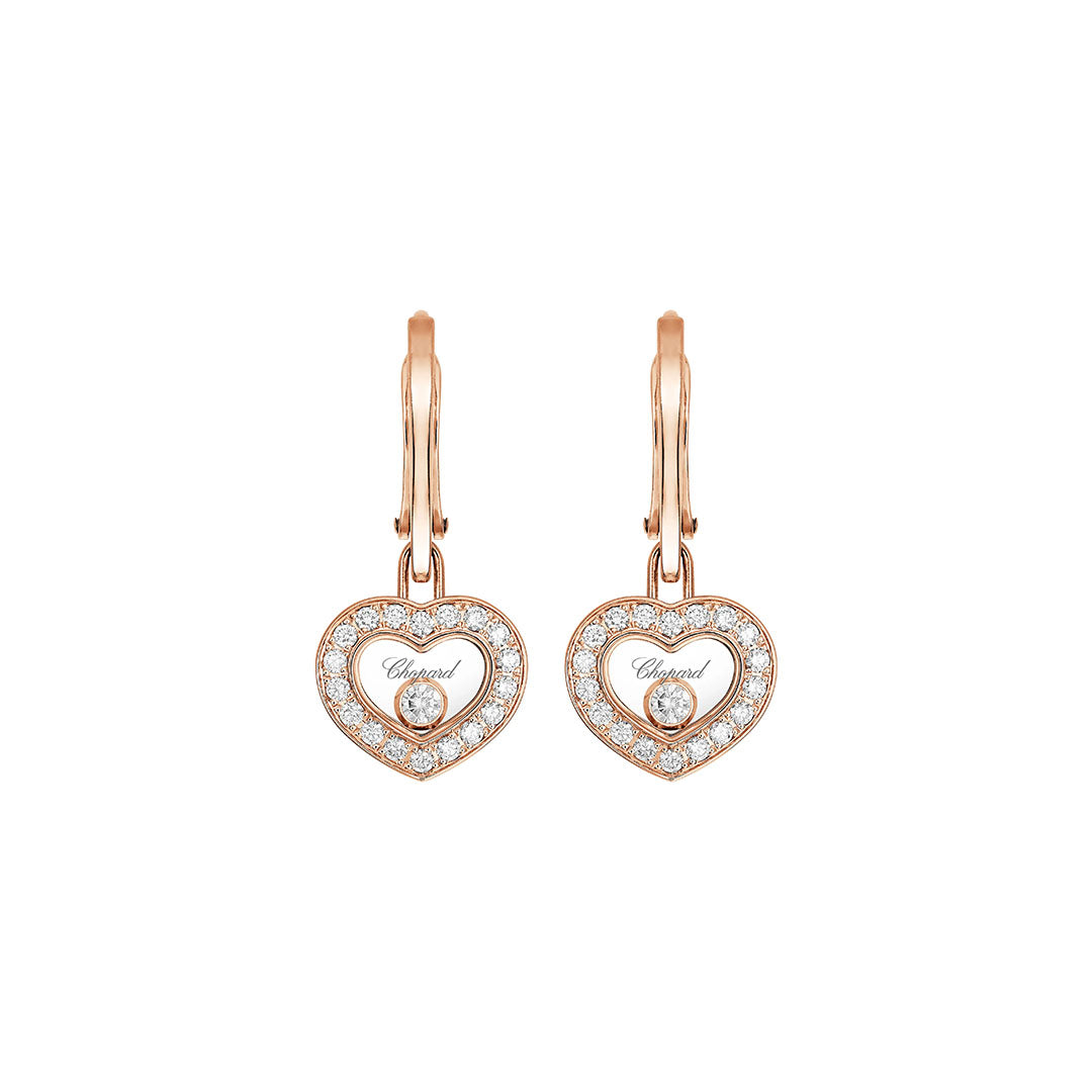 Gioiello in oro rosa Orecchini Happy Diamonds Chopard