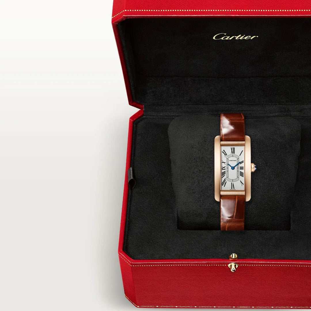 Watch in rose gold Tank Américaine Cartier