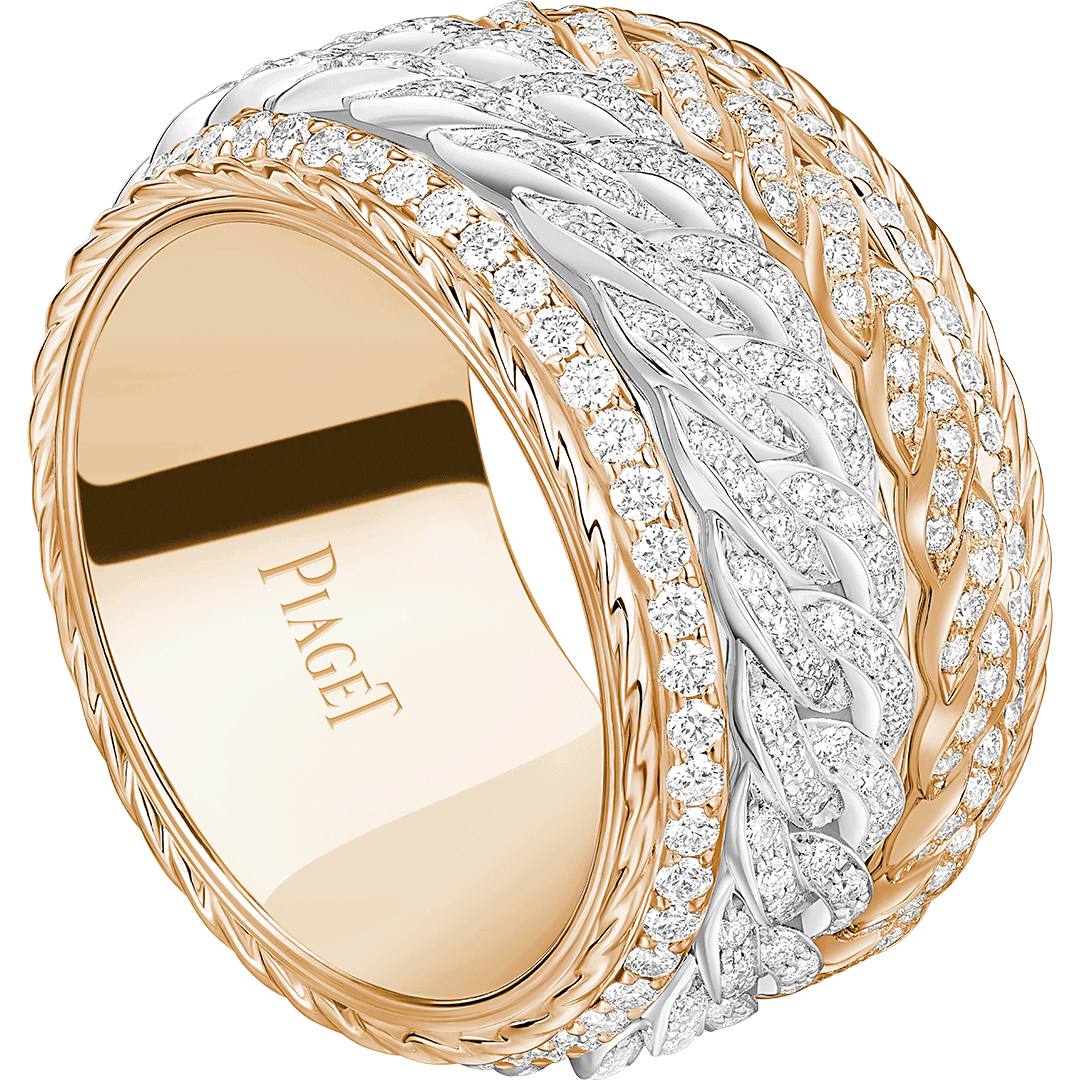 Ring in white gold and rose gold Possession Ring Piaget