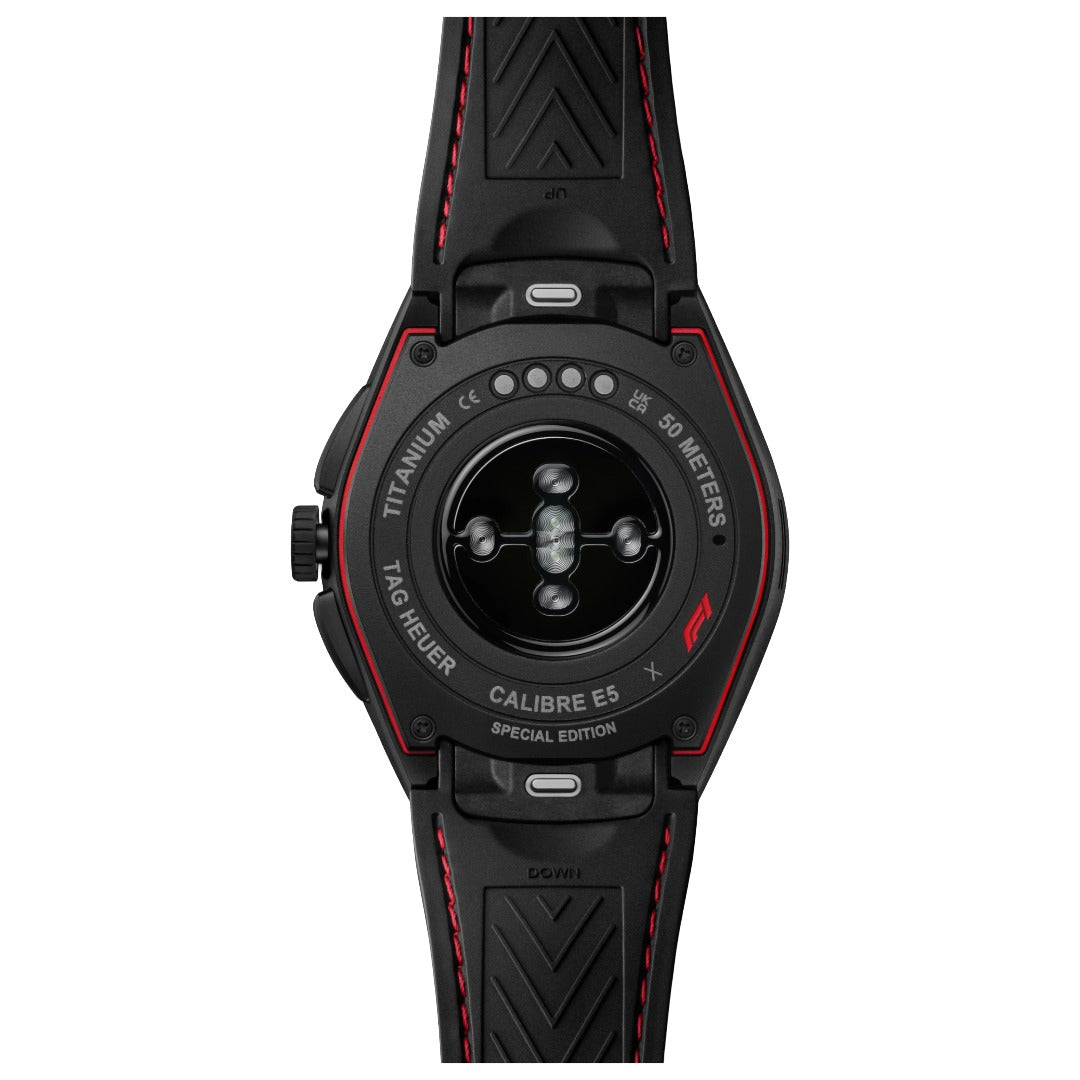 Watch in dlc-coated titanium TAG Heuer Connected Calibre E5 x Formula 1 Edition Tag heuer