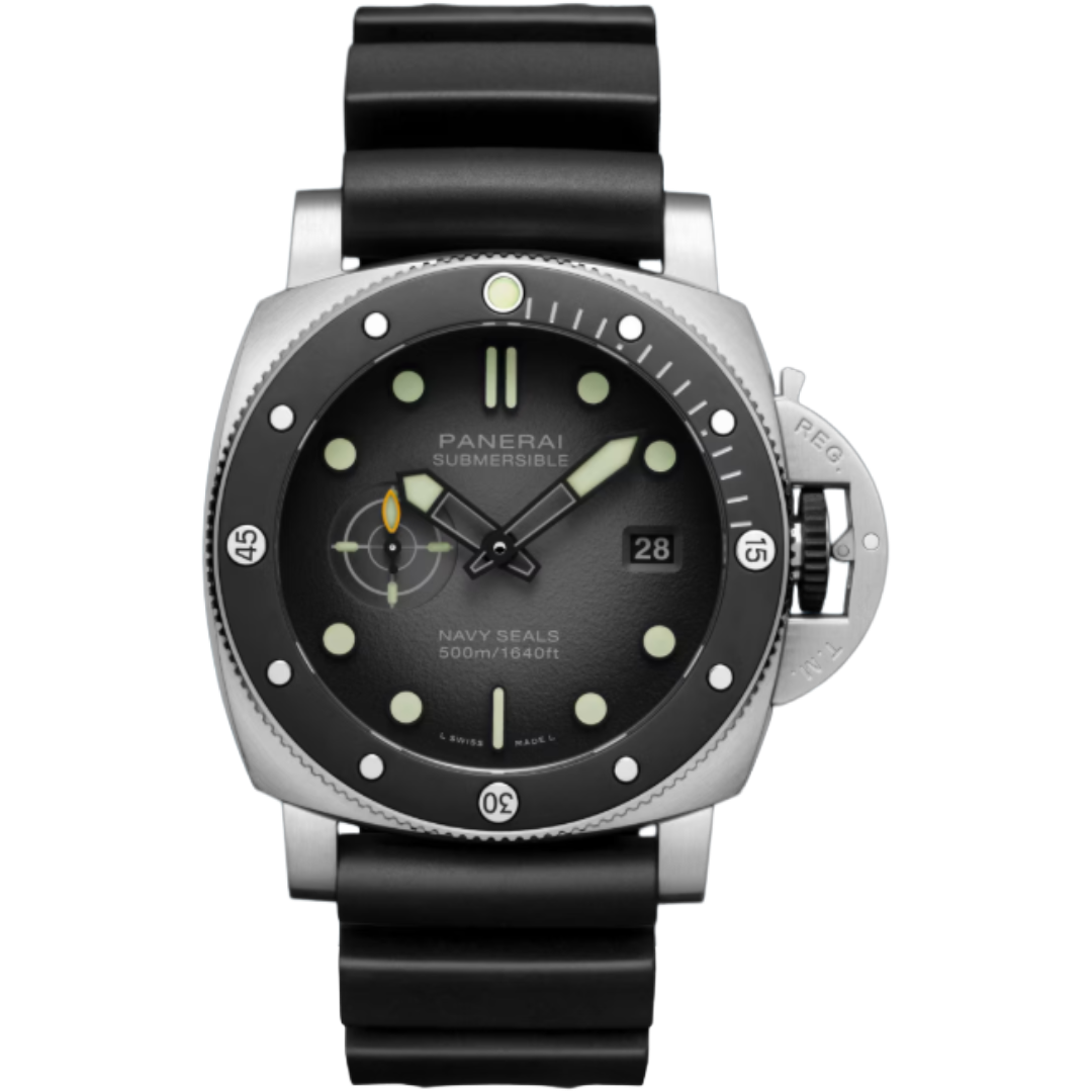 Orologio in acciaio Submersible Navy SEALs Panerai