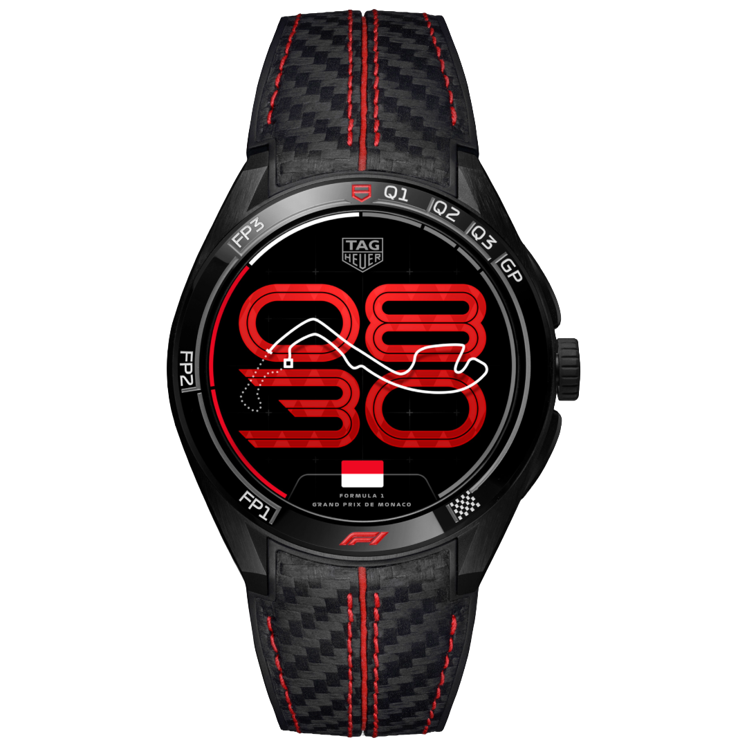 Watch in dlc-coated titanium TAG Heuer Connected Calibre E5 x Formula 1 Edition Tag heuer