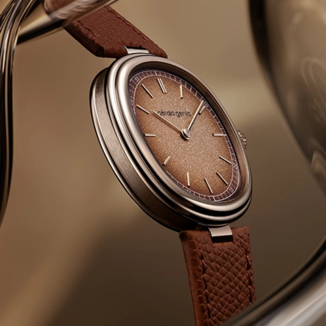 Watch in rose gold GENEVA time only Gerald genta
