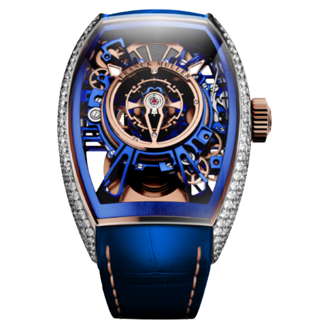 Watch in rose gold Curvex CX Grand Central Tourbillon Franck muller