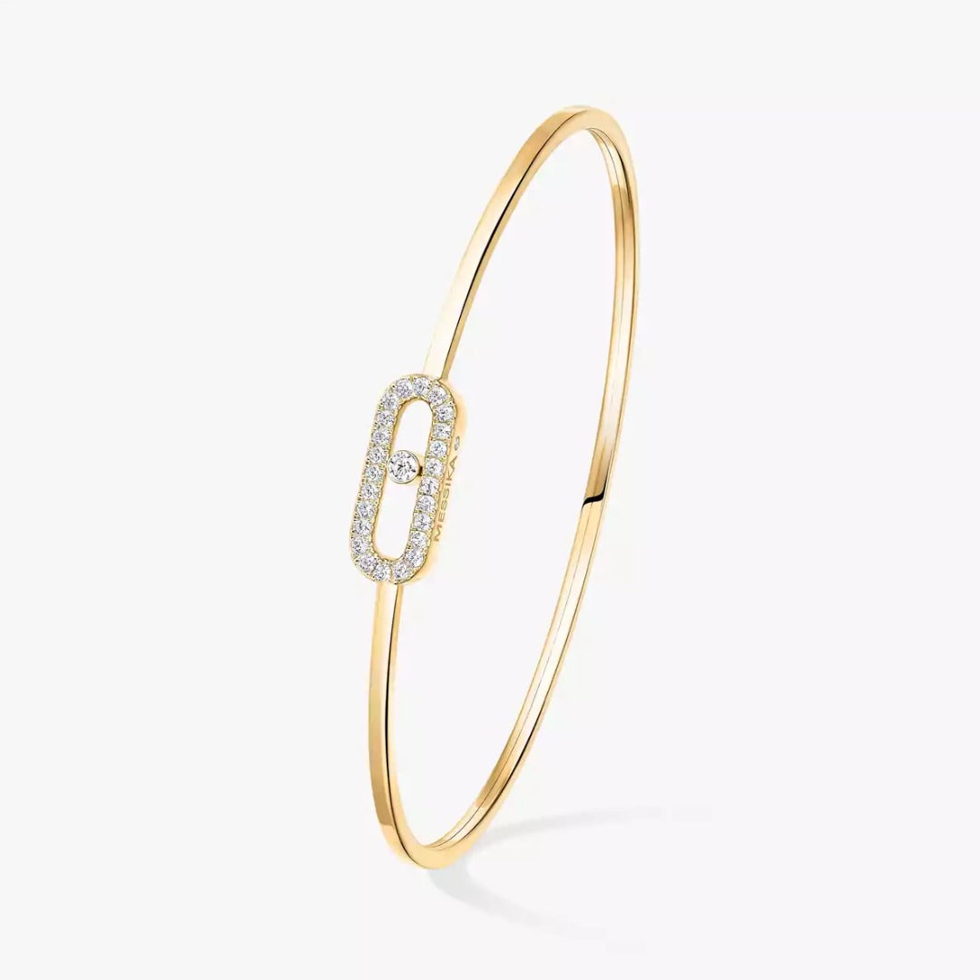 Bracelet in yellow gold Move Uno Flex Bangle Bracelet Messika