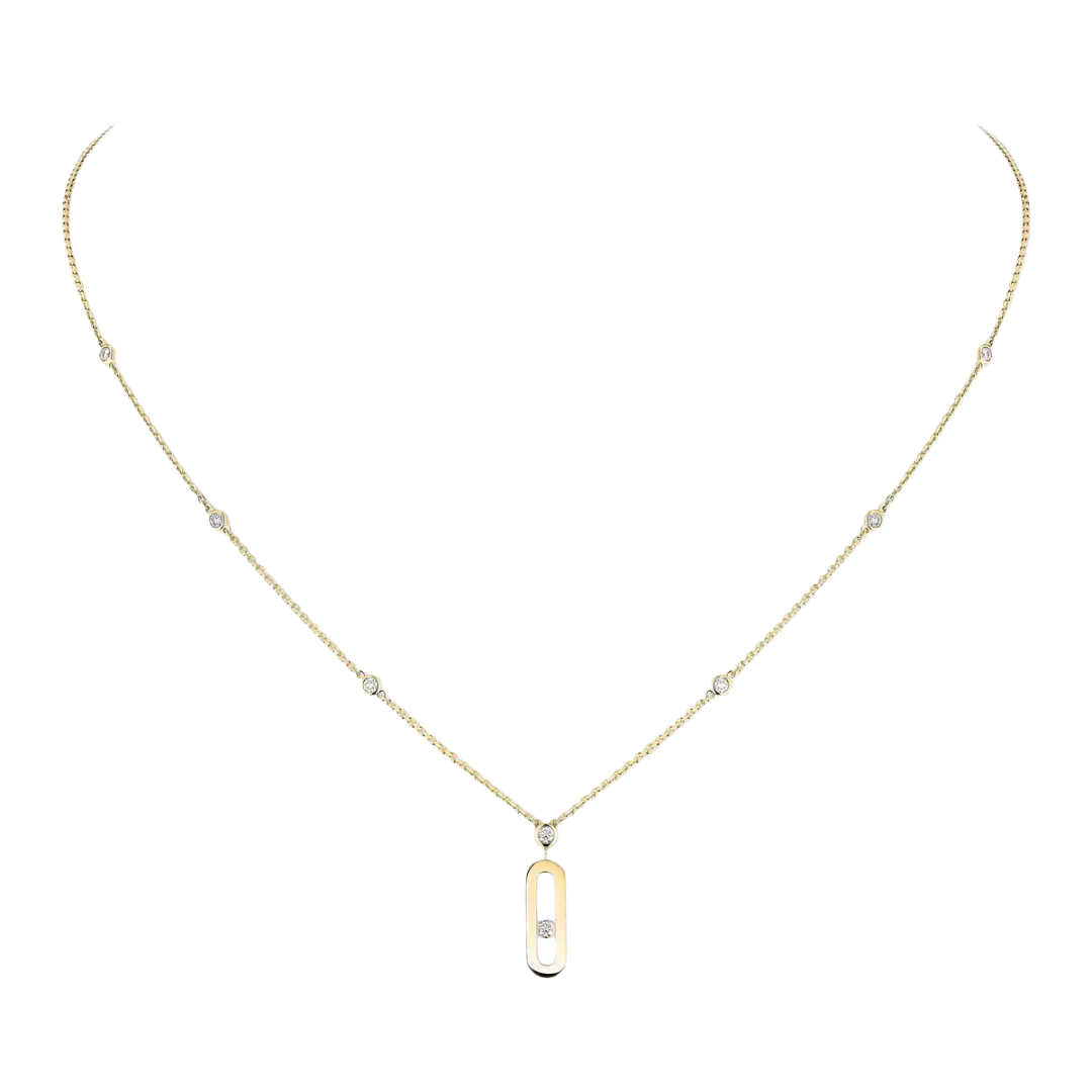 Gioiello in oro giallo Collana con pendente Move Uno Messika
