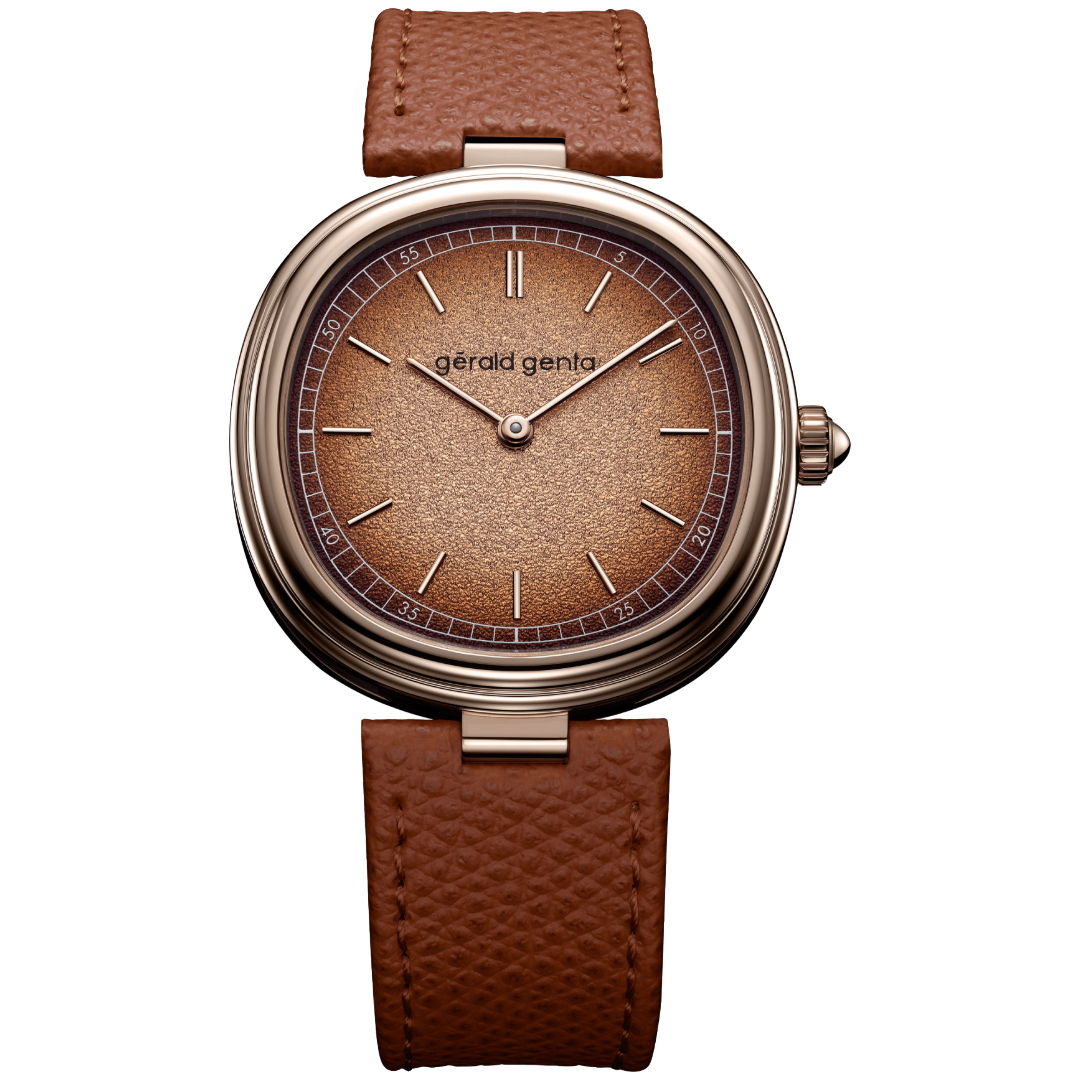 Watch in rose gold GENEVA time only Gerald genta