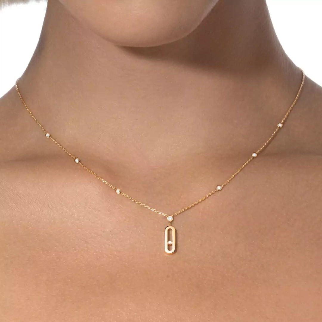Gioiello in oro giallo Collana con pendente Move Uno Messika