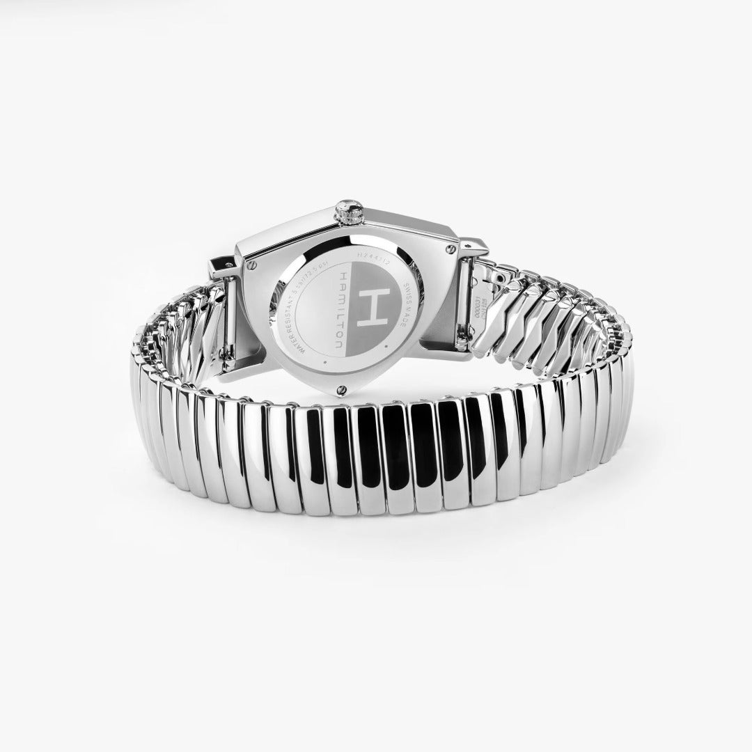Watch in steel Ventura Quartz Hamilton