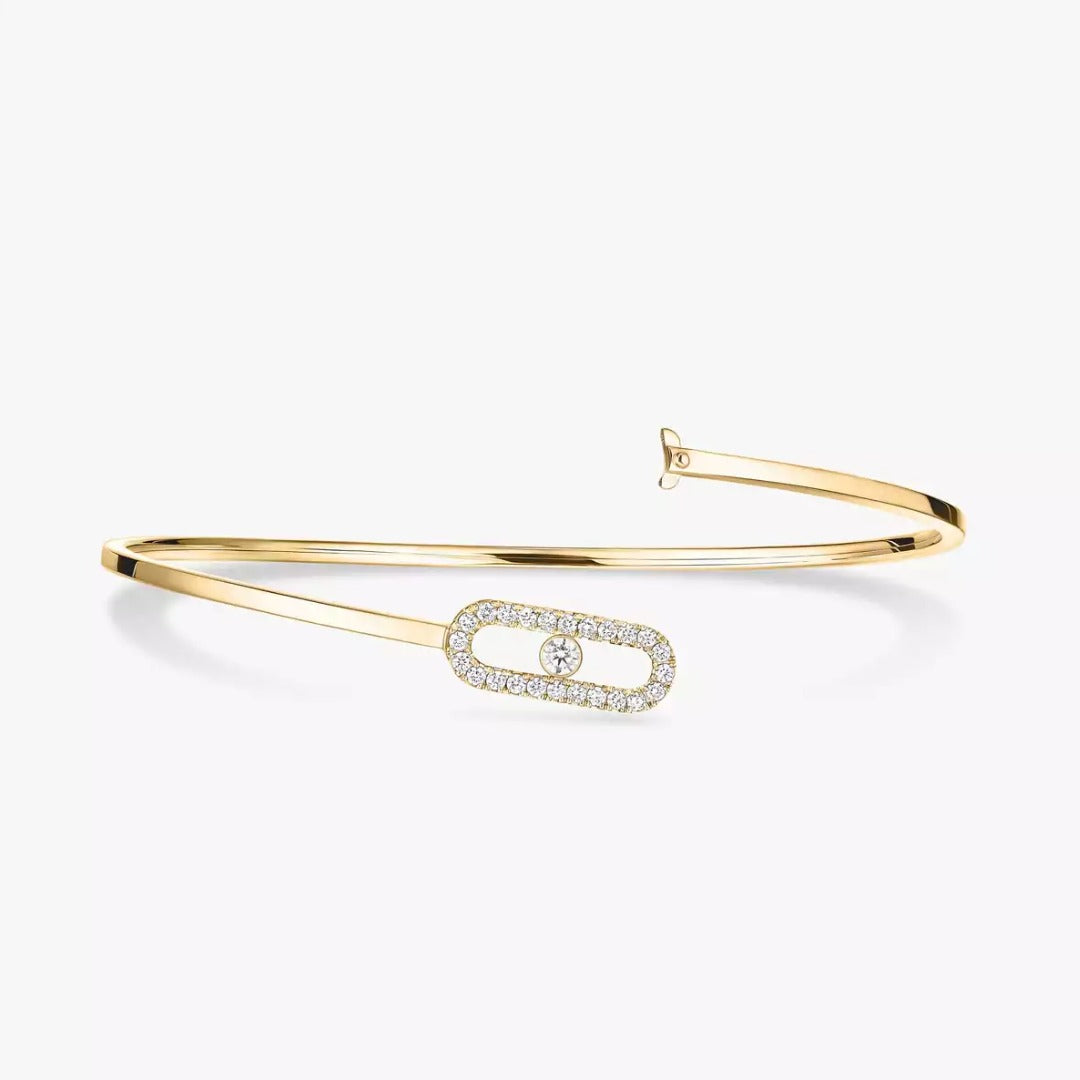 Bracelet in yellow gold Move Uno Flex Bangle Bracelet Messika