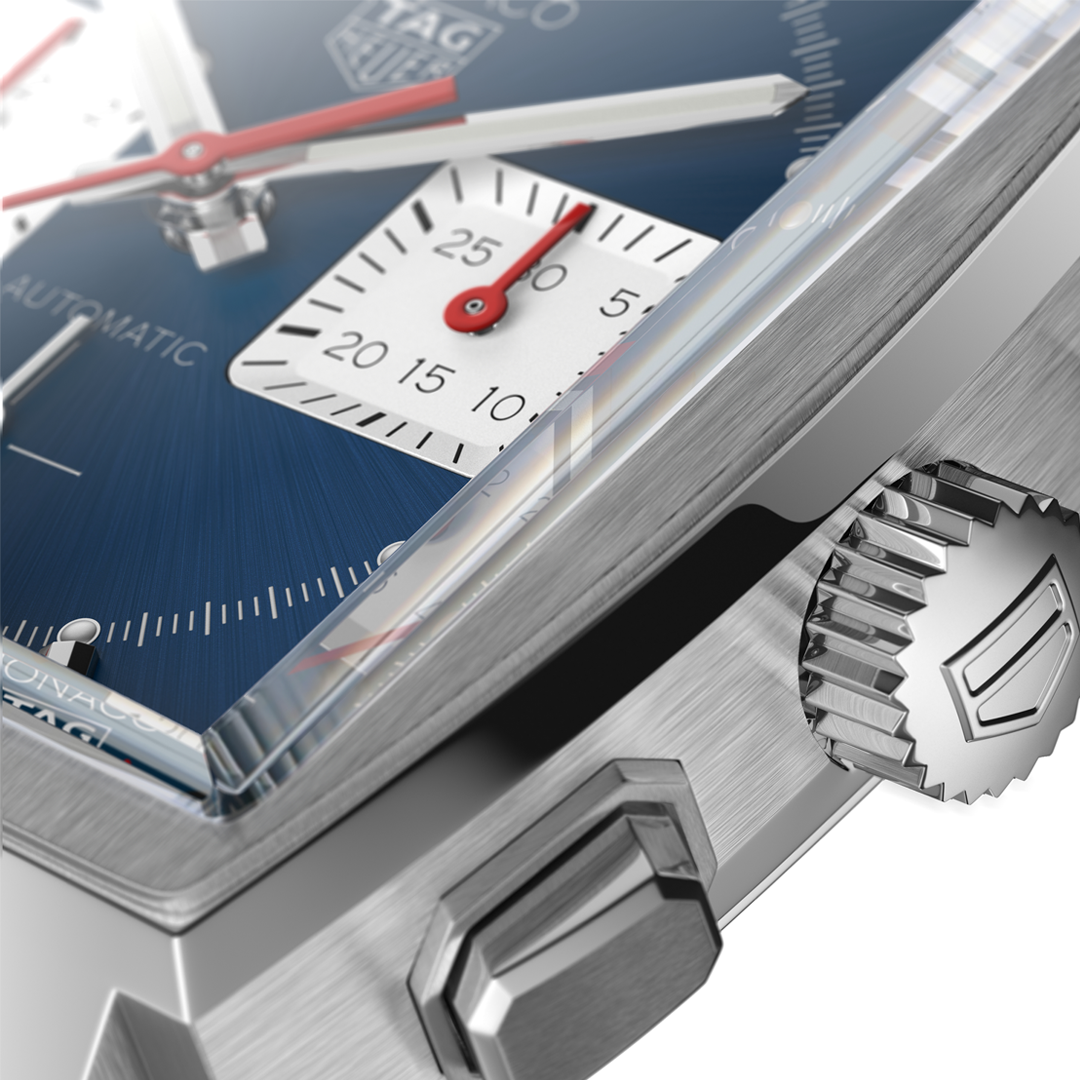 Orologio in acciaio Monaco Chronograph Tag heuer