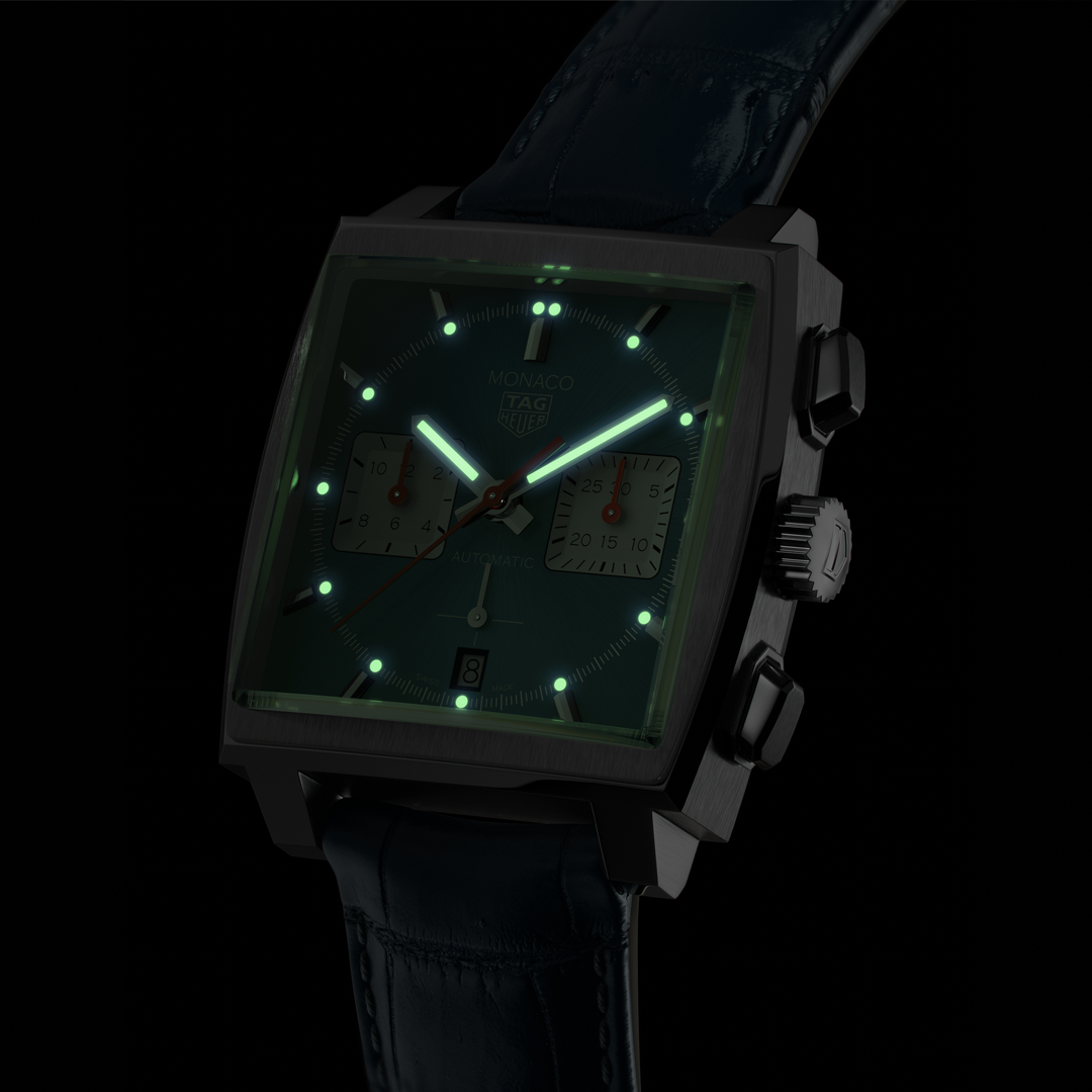 Orologio in acciaio Monaco Chronograph Tag heuer