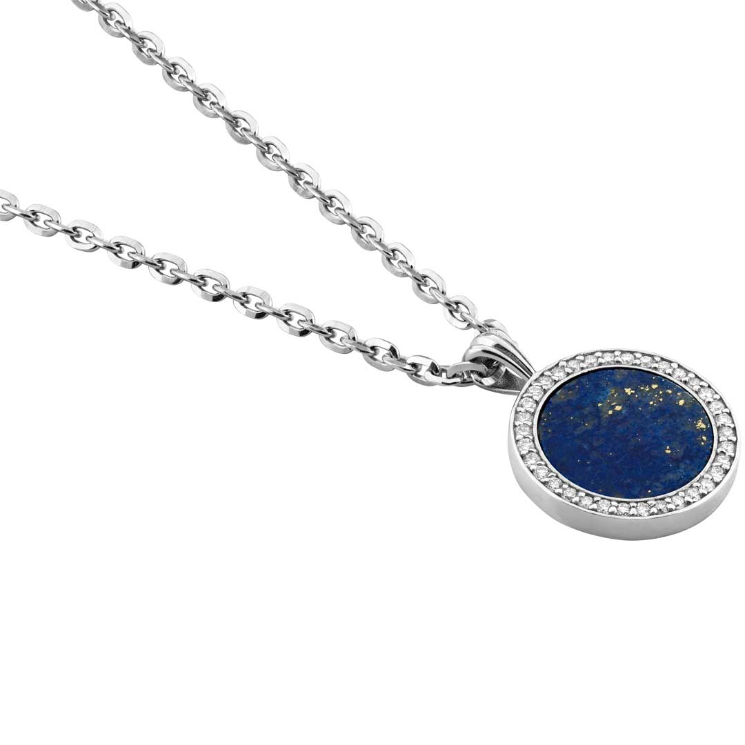 Gioiello in argento Collana in argento 925 lapis e diamante Emanuele bicocchi