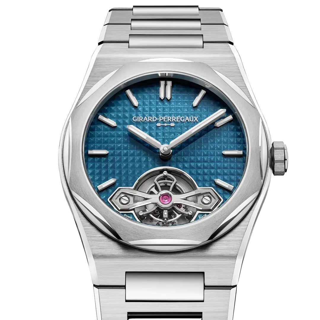 Watch in steel Laureato Fifty Tourbillon Girard perregaux