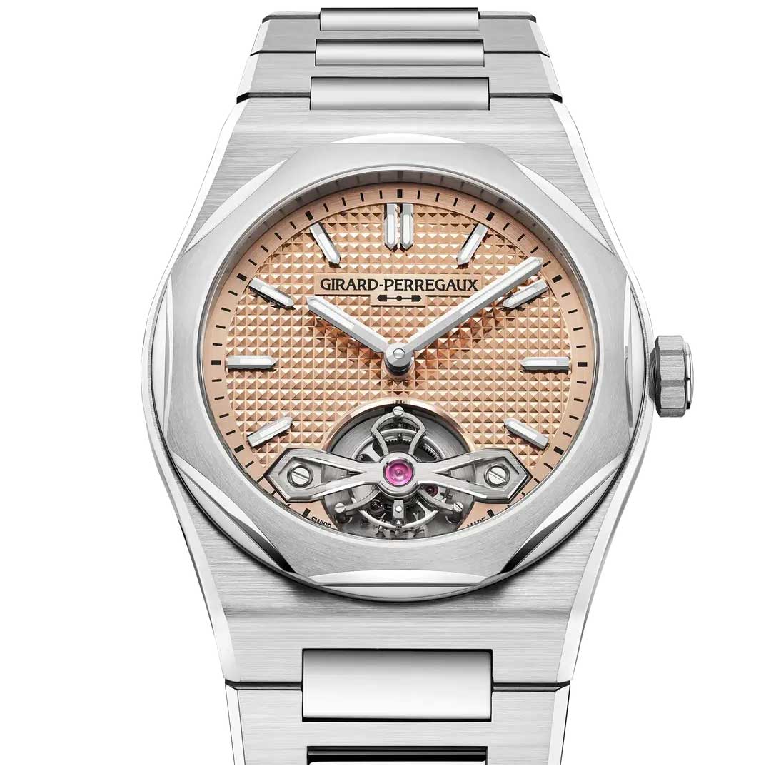 Watch in steel Laureato Fifty Tourbillon Girard perregaux