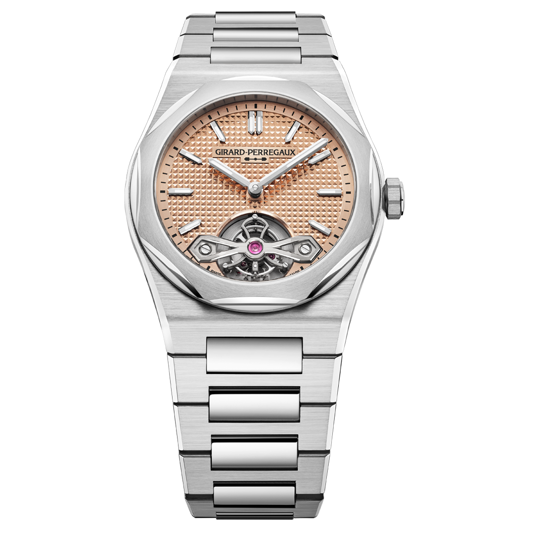 Watch in steel Laureato Fifty Tourbillon Girard perregaux