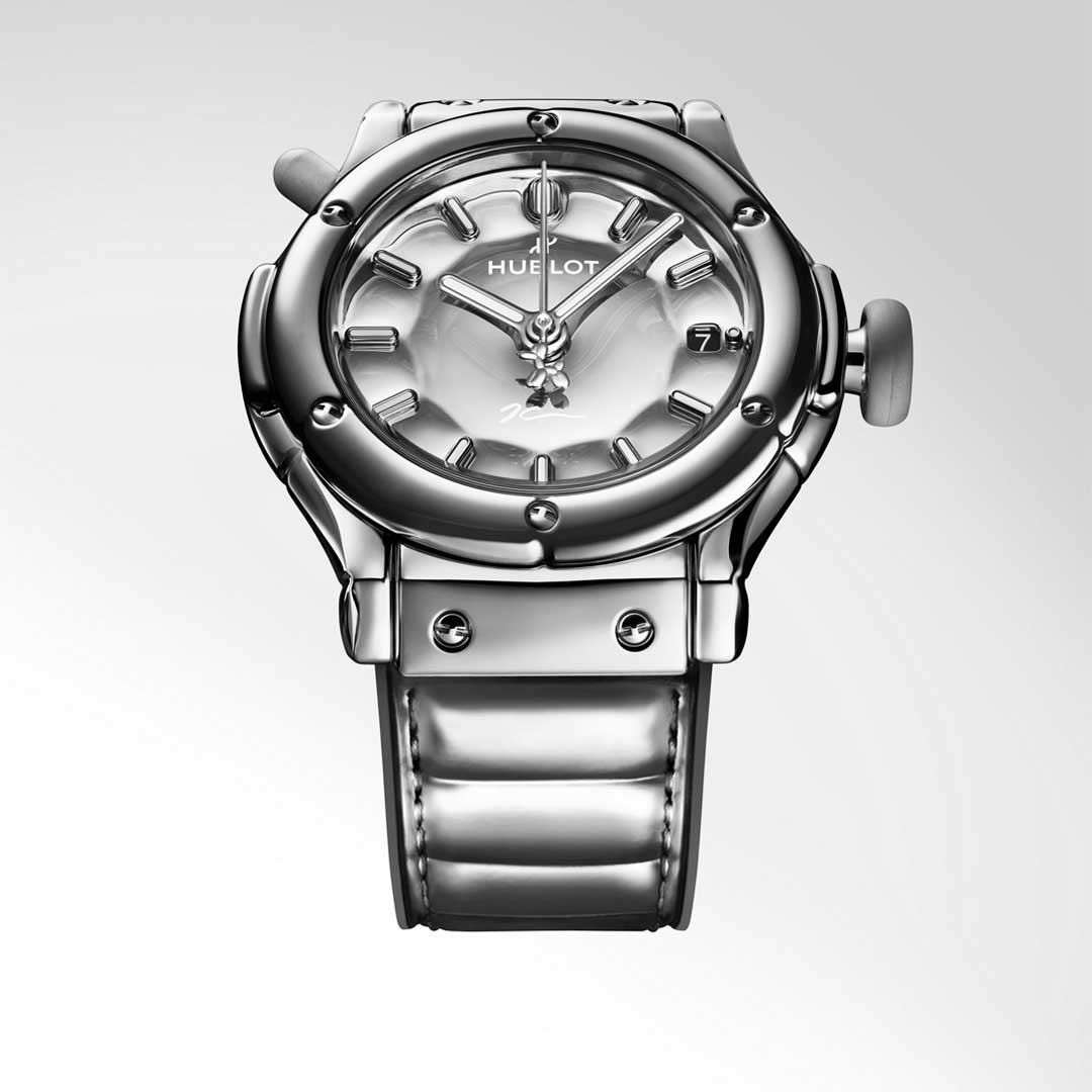Watch in steel CLASSIC FUSION BALLOON DOG BY JEFF KOONS Hublot