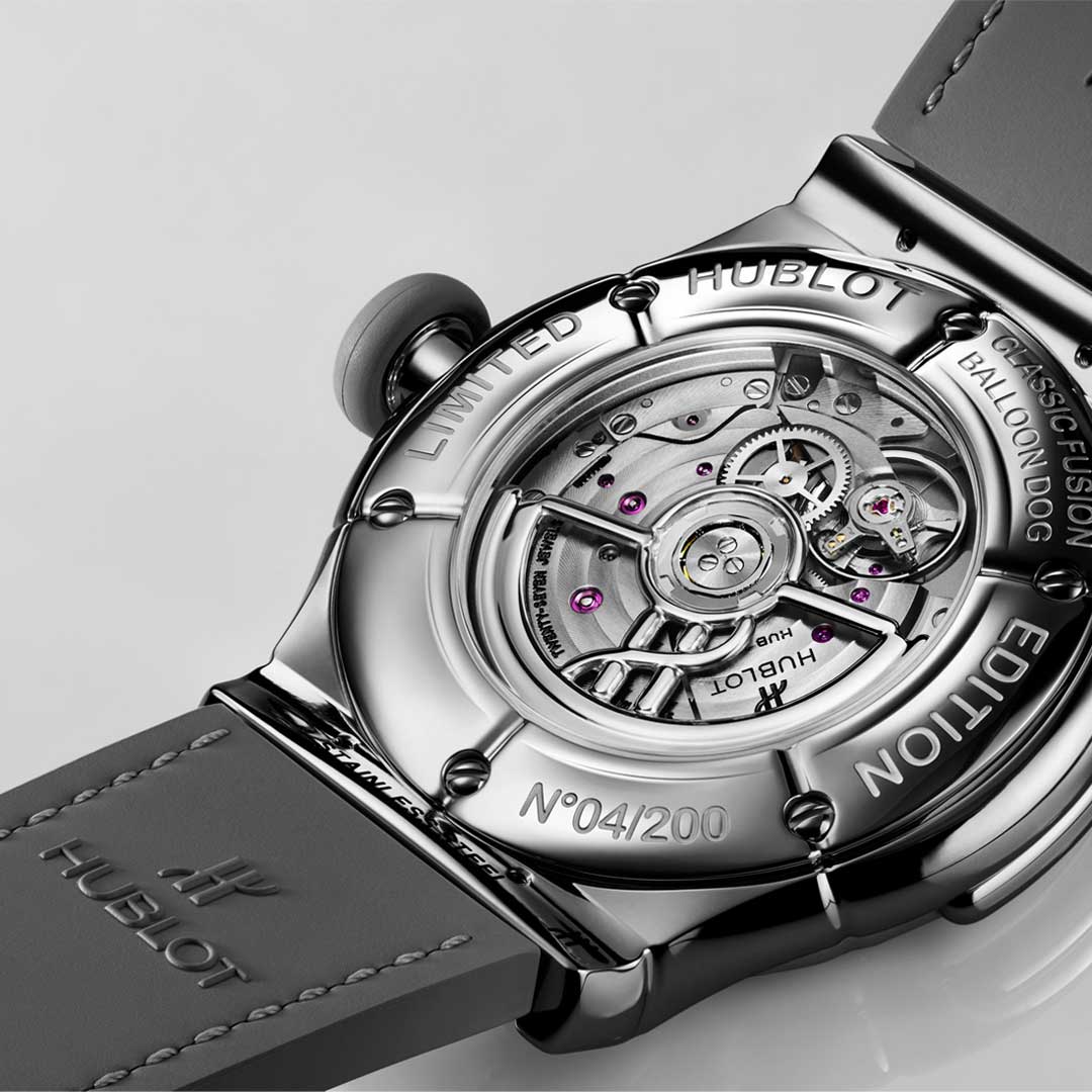 Watch in steel CLASSIC FUSION BALLOON DOG BY JEFF KOONS Hublot