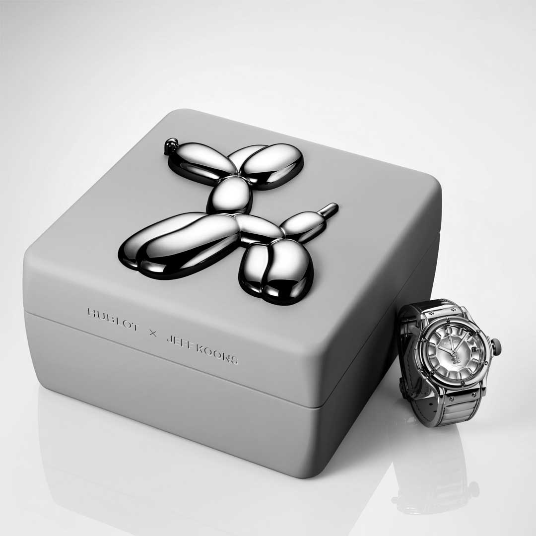 Watch in steel CLASSIC FUSION BALLOON DOG BY JEFF KOONS Hublot