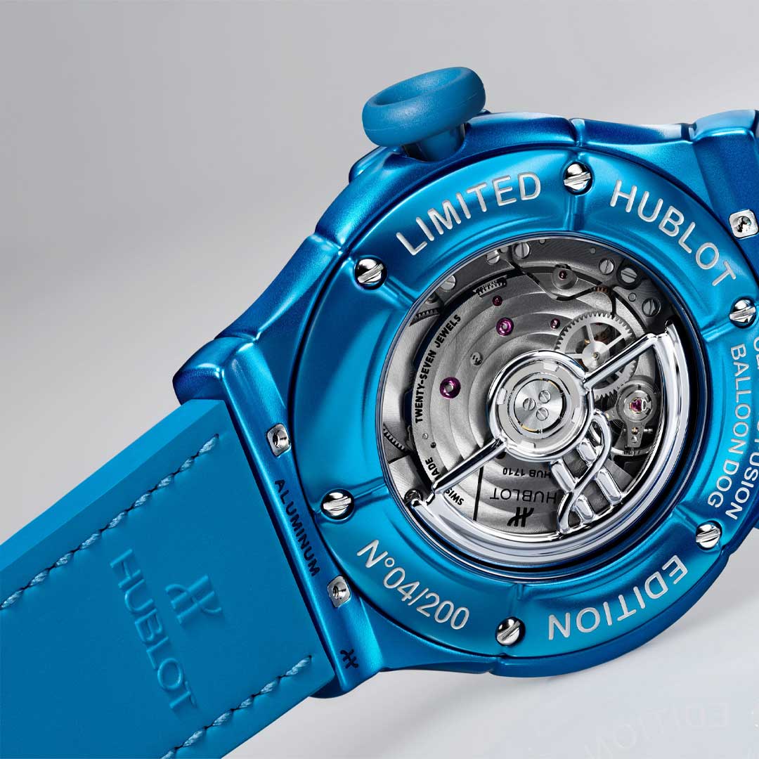 Watch in alluminio anodizzato CLASSIC FUSION BALLOON DOG BY JEFF KOONS Hublot
