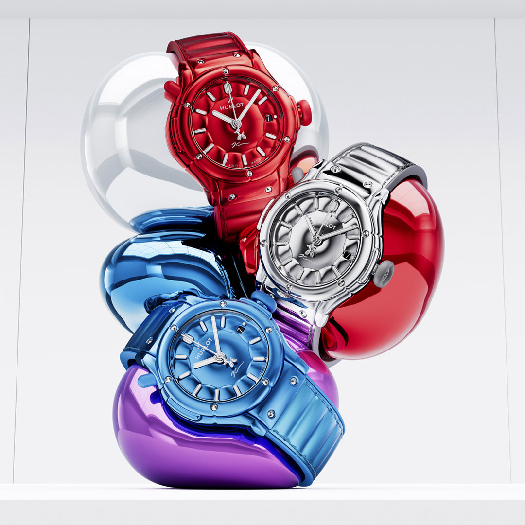 Watch in steel CLASSIC FUSION BALLOON DOG BY JEFF KOONS Hublot