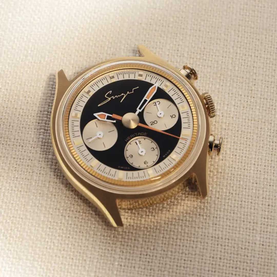 Watch in yellow gold Heritage Singer