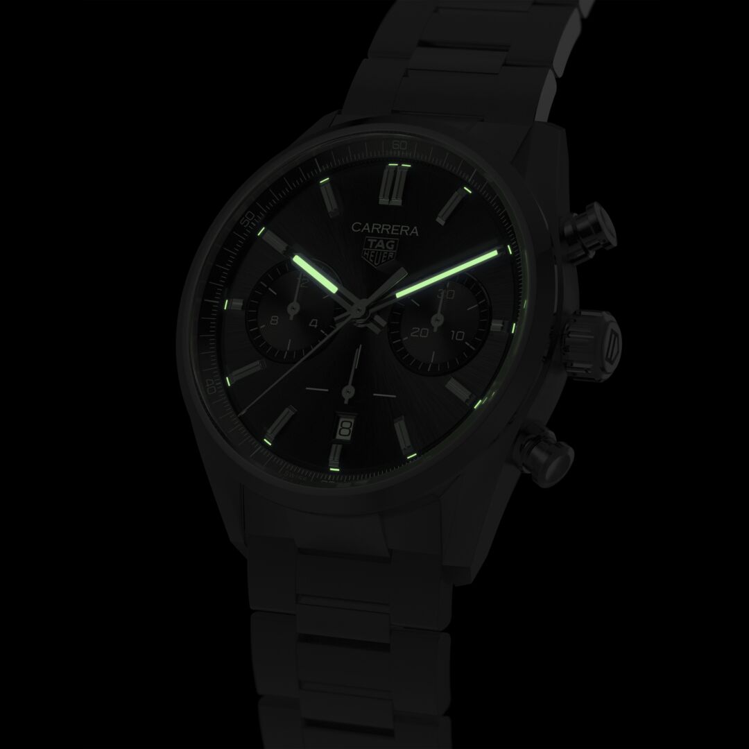 Orologio in acciaio Carrera Chronograph Tag heuer