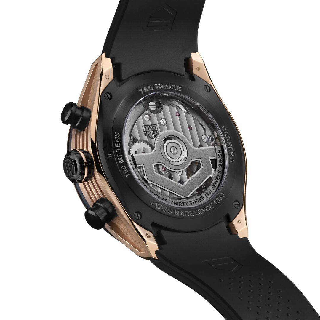 Orologio in oro rosa e titanio Carrera Chronograph Extreme Sport Tag heuer