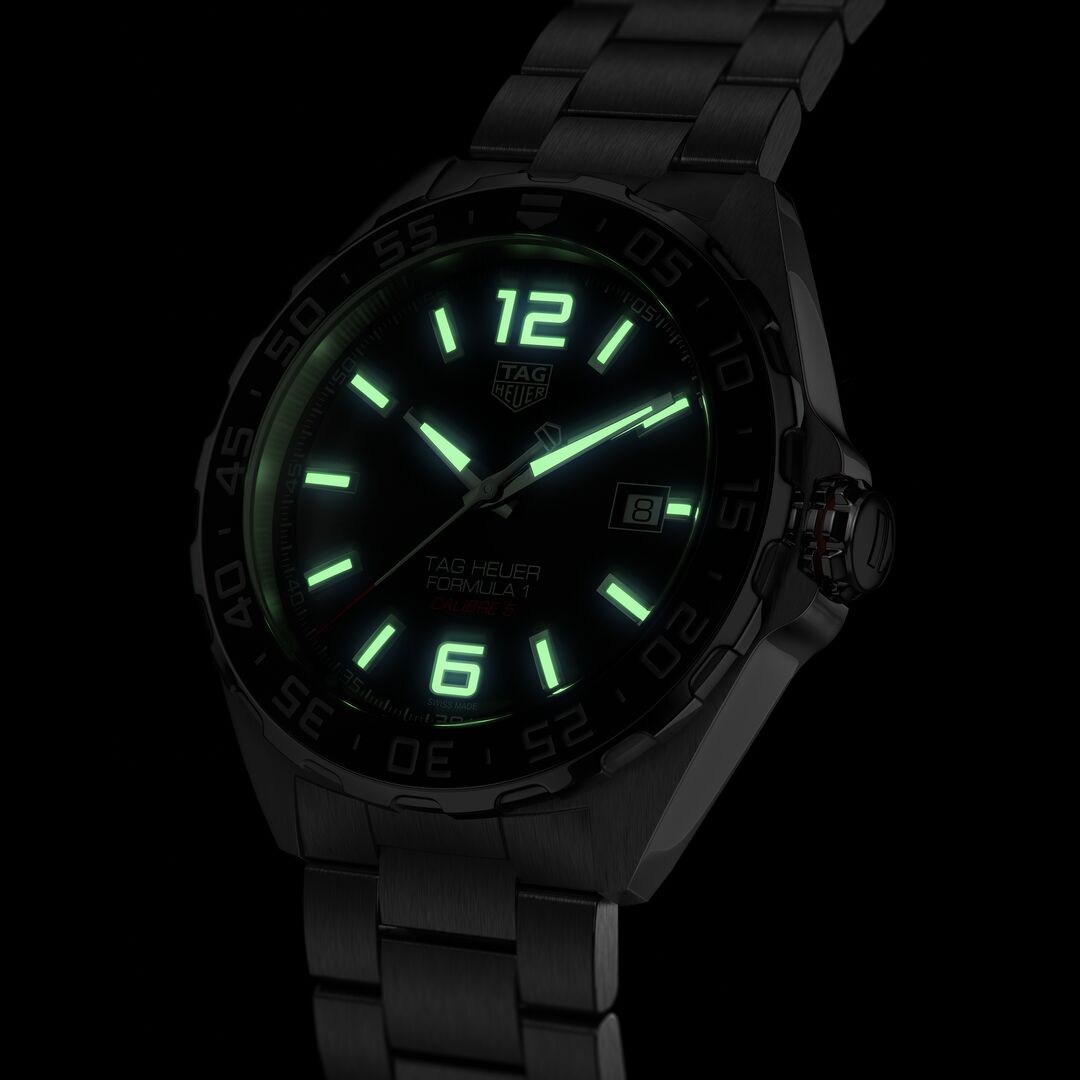 Orologio in acciaio Formula 1 Date Tag heuer