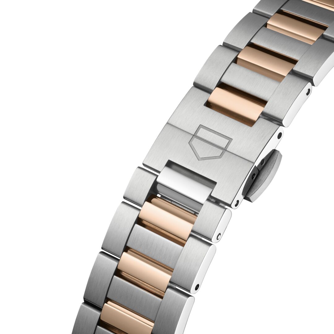 Orologio in acciaio e oro rosa Carrera Date Tag heuer