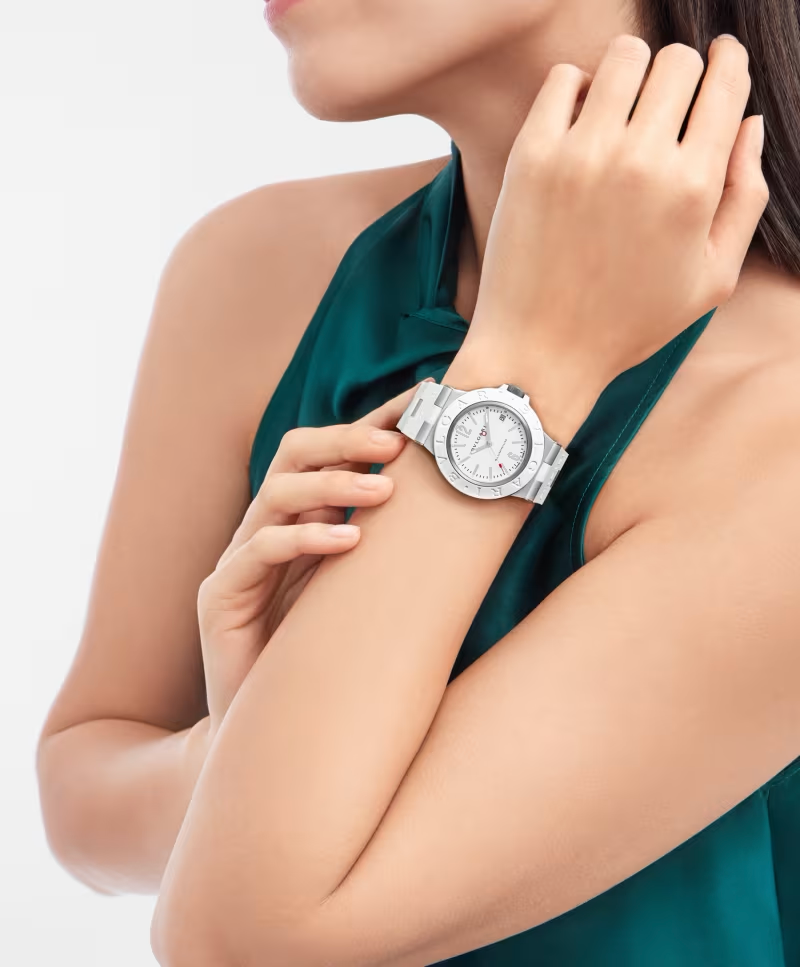 Orologio in alluminio e caucciu Bvlgari Aluminium Bulgari