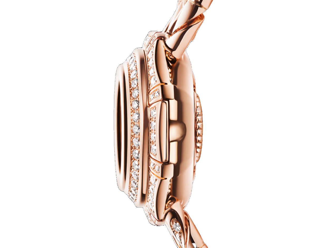 Orologio in oro rosa Monete Catene Secret Bulgari