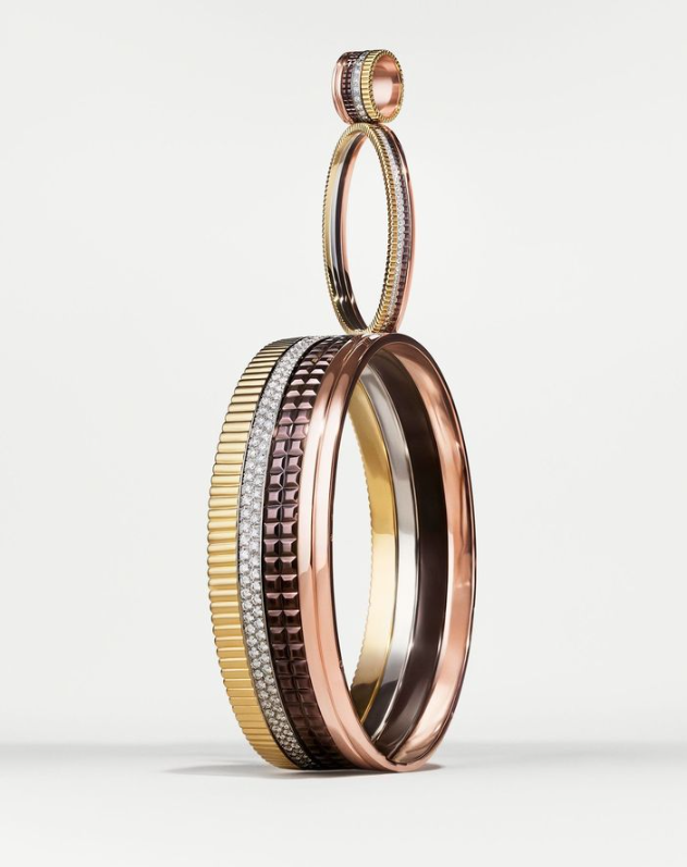 Gioiello in oro bianco giallo rosa Bracciale Quatre Classique Boucheron