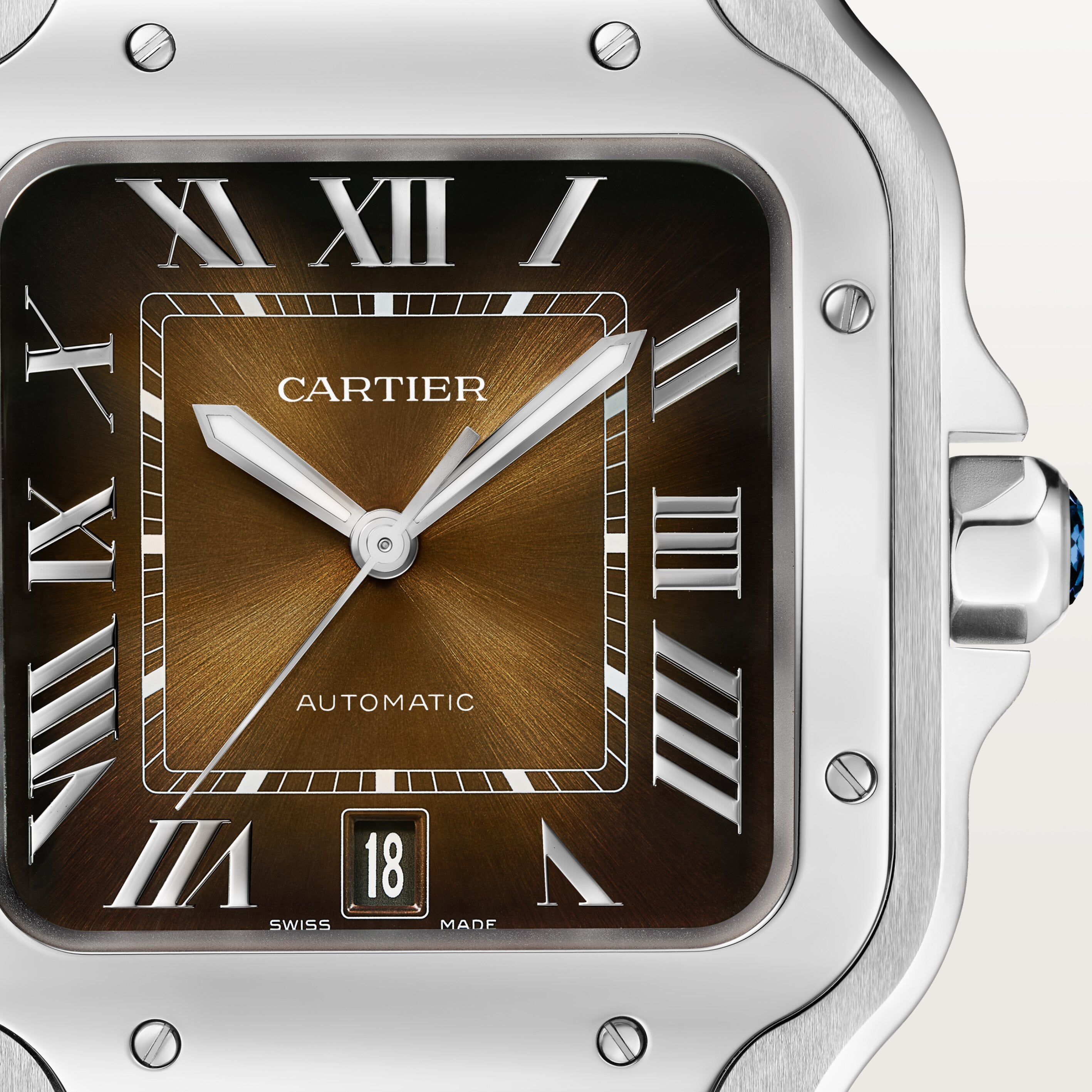Watch in steel Santos de Cartier Cartier
