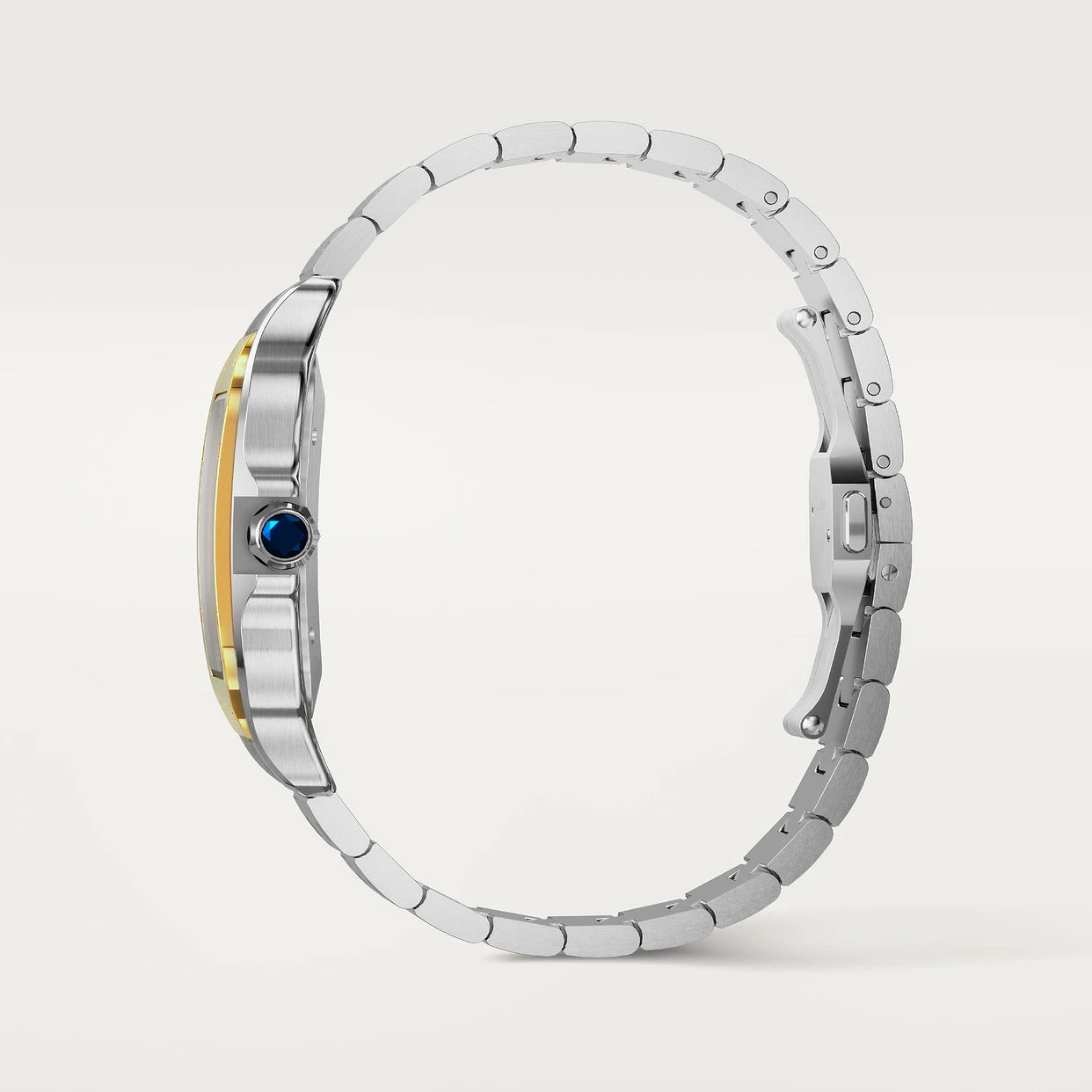 Orologio in acciaio e oro giallo Santos de Cartier Cartier
