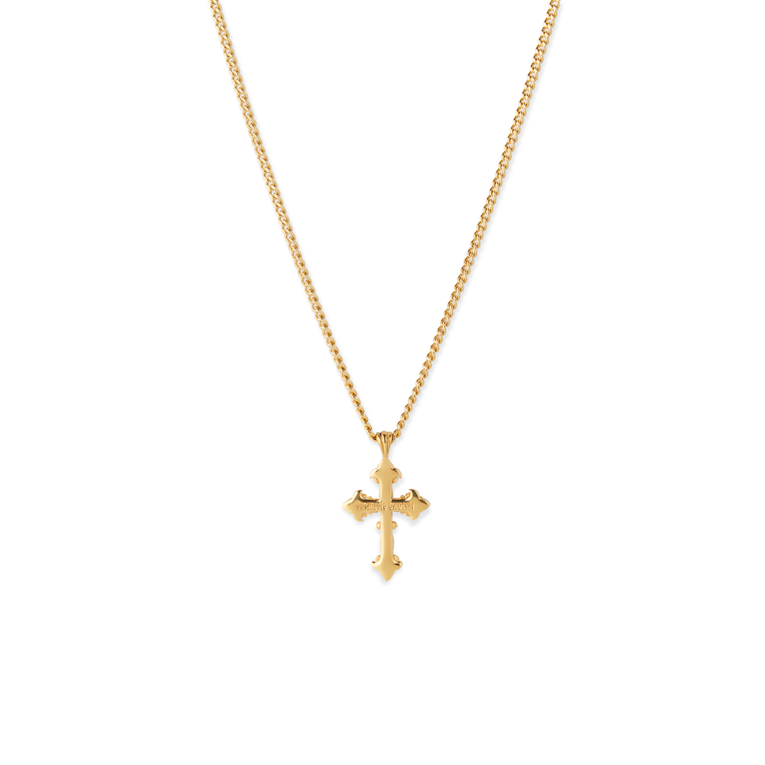 Avelli Cross Necklace Sapphires (small)4